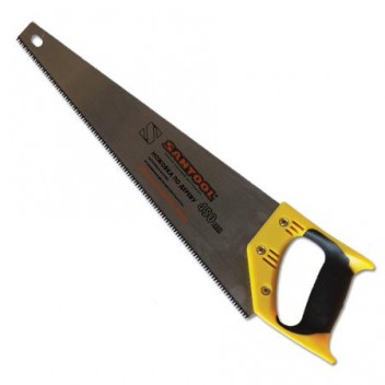 Ножовка по дереву 450 мм желто-черн. 2-х комп. ручка TPI 7 SANTOOL