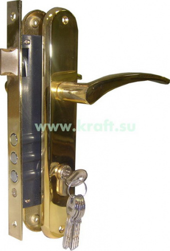 * Замок врезной с ручками 0511GP "САЗАР"