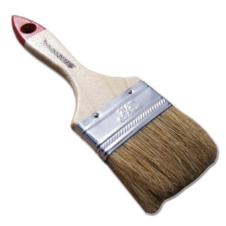 Кисть пл 2,5" нат щет дерев. ручка SANTOOL