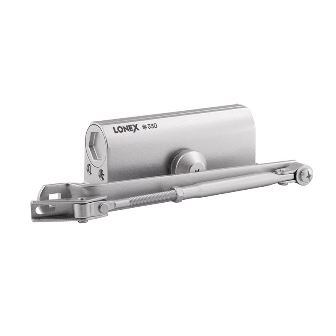 Доводчик дверной 330 (от 50 до 120кг) морозостойкий (серебро) Lonex