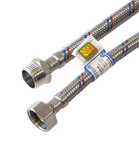 * Подводка д/воды нерж. сталь 1/2" г/ш 60 cм "Santeluk"