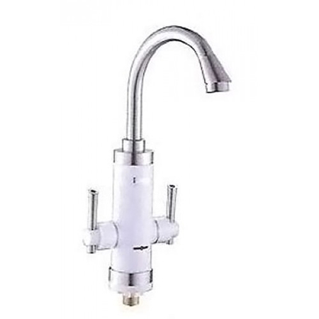 *Смеситель д/кухни с высоким изливом и электронагревом, белый G0058-7 Gota Rocio