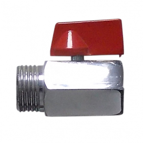 *Кран шаровой мини Ду15 м/р красн 1031 STC