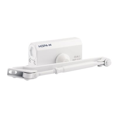 Доводчик ISP 410 F (от 15 до 60кг) морозостойкий с фиксацией (белый)