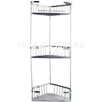 Полка металл 3-х ярусная угловая 230*230мм F335-2 "Frap"
