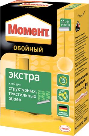 *Клей обойный "Момент Экстра" 500г(не морозостойкий, t режим в описании)