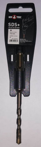 Бур по бетону 8*210 SDS-PLUS с крестообр. наконечником Кrotec