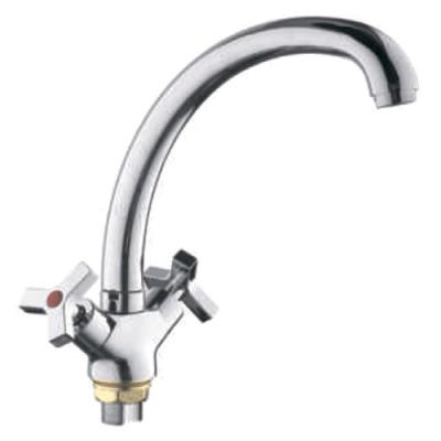 *Смеситель д/кухни 1/2" мет-кер Крест на гайке R42602 "FRUD"