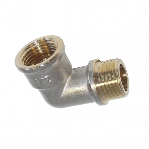 *Уголок латунный никель 1/2" г-ш "SALPICA"