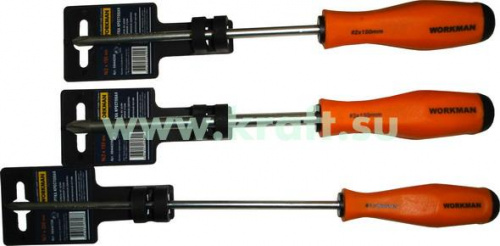 *Отвертка крест.обрез.2*150мм "WORKMAN"