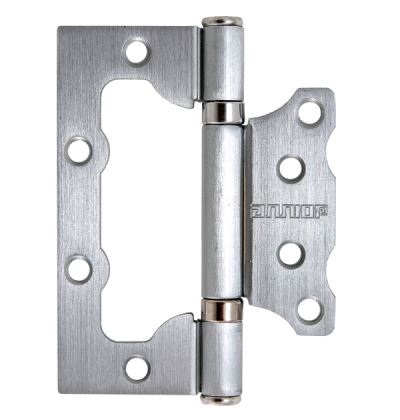 Петля накладная без врезки 100*75*2,5мм 2BB SCP мат.хром 2шт АЛЛЮР (50, 10), пара