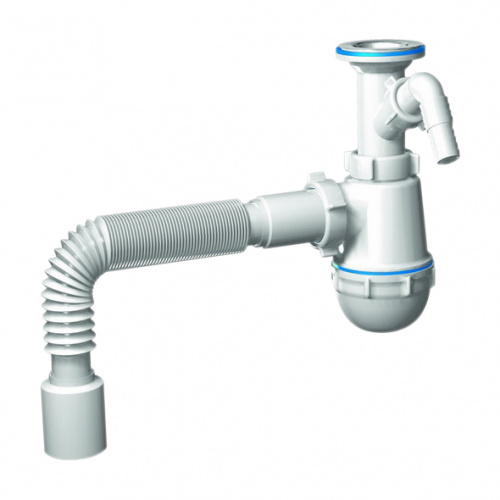 Сифон ГРОТ 1 1/2"*40 с отв.с/м с г/тр.40*50 A2010 "АНИ"