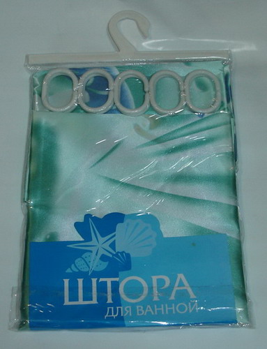 * Штора для ванной 014 Dolphin ЗЕЛЕНАЯ Ст.
