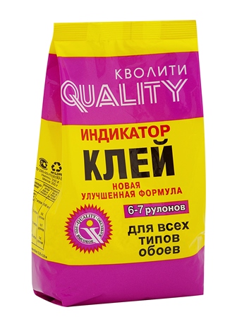 *Клей обойный индикатор 200г "Quality" (пакет)