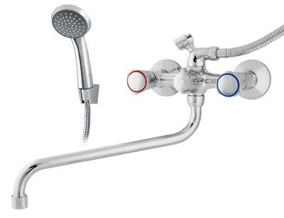 Смеситель д/ванны латунь,хром, картридж D22,излив 30 см. 10-06 П "RUSANT"