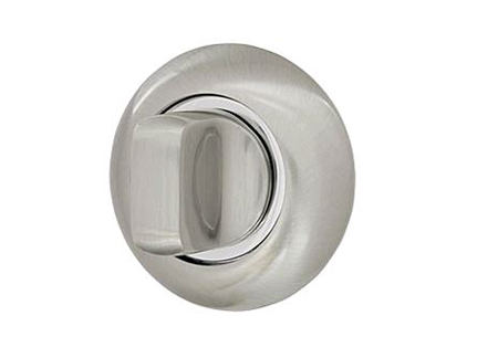 Ручка поворотная WC-BOLT BKW8-1SN/CP-3 матовый никель/хром, без отв. Armadillo