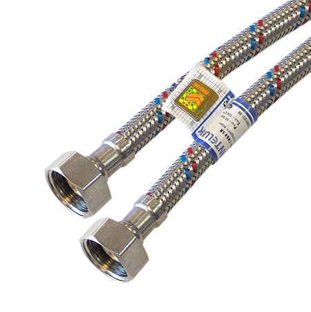 * Подводка д/воды нерж.сталь 1/2" г/г 50 cм "Santeluk"