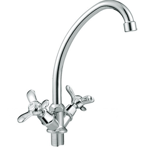 *Смеситель д/кухни Frap 1/2" мет-кер на гайке без подводки F4012-2
