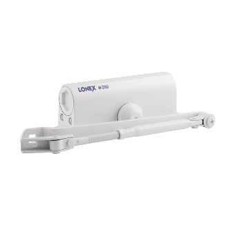 Доводчик дверной 330 (от 50 до 120кг) морозостойкий (белый) Lonex