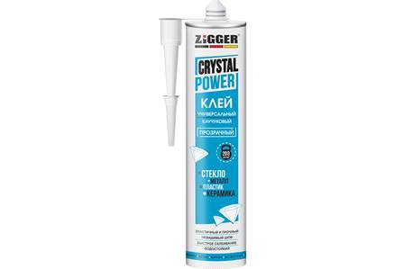 Клей каучуковый универсальный, прозрачный "ZIGGER" CRYSTAL POWER 280мл