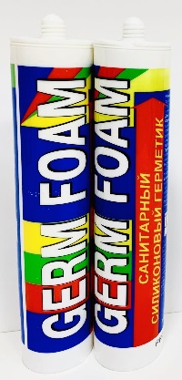 Герметик санитарный БЕЛЫЙ 280мл 280г "GERMFOAM"