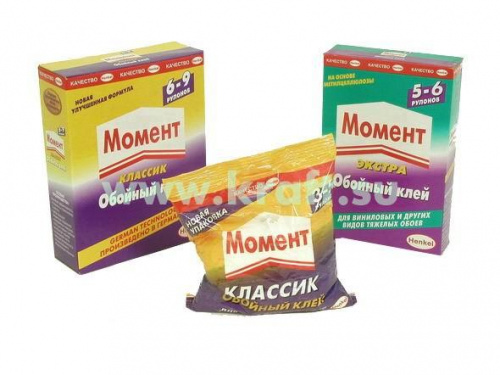 Клей обойный "Момент Классик",100г (Германия)(не морозостойкий, t режим в описании)