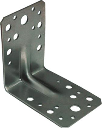 Уголок крепежный 90*90*65*1,5 усил. цинк Кунгур