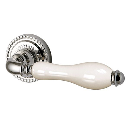 Ручка раздельная Silvia CL 1 SILVER-925/LWP-109 Серебро 925/беж фарфор Armadillo