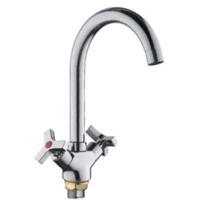 *Смеситель д/кухни 1/2" мет-кер Крест на гайке R40602 "FRUD"