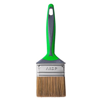 Кисть для дерева, 70х12, двухкомп. ручка, нерж. сталь, Прлфи, Акор