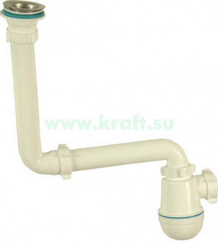 * Сифон ГРОТ 1 1/2"*40 смещенный L0105 "АНИ"