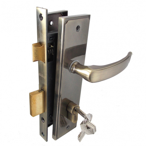 Замок врезной с ручками 1456 AB "САЗАР"