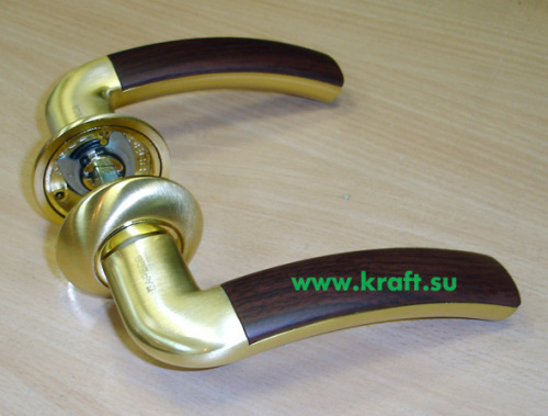 * Ручки дверные H-0526-GM/OAK "Апекс"