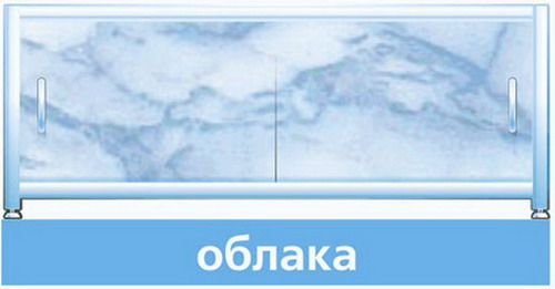 *Экран д/ванн "Универсал-Монолит" облака 1.7м