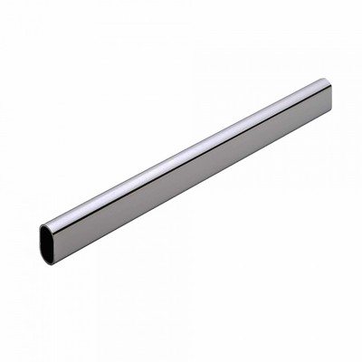 Труба 30*15*3000 овальная, хром