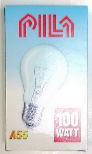 * Лампа накаливания А55 100W 230V E27 CL (120 штук)(57795)