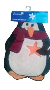* Коврик 50*72 см "D017" (пингвин)