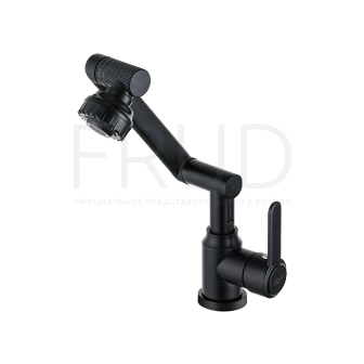Смеситель д/раковины шар. 35мм черный R10052-6 "FRUD"