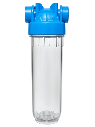 *Корпус прозрачный для холодной воды 10 SL - резьба 3/4", ключ и скоба FHPR34
