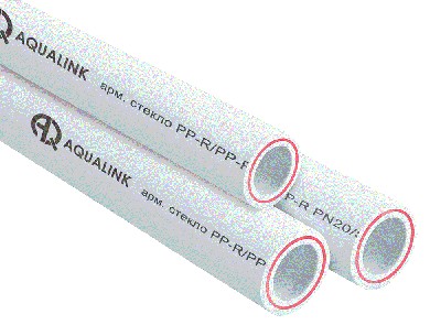 Труба PN 20 32х4,4 арм. стекловолокном для отопления "AQualink"(1шт - 4м), шт