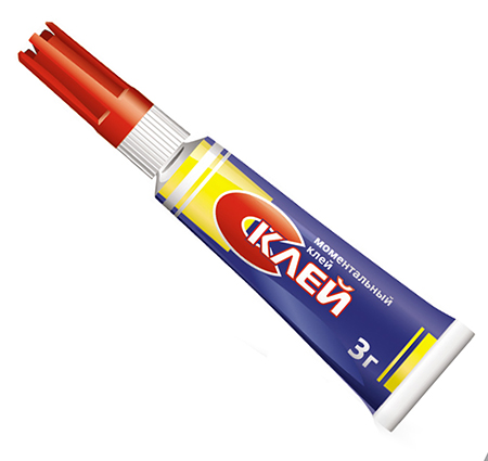 *Супер клей 3г (12шт на блистере) "СКЛЕЙКИН ", блистер (12шт)