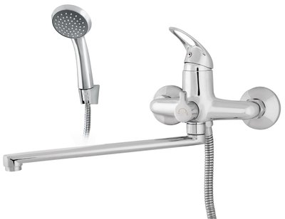 Смеситель д/ванны латунь,хром,картридж D35,излив L-обр. 35 см. 405-03 "RUSANT"