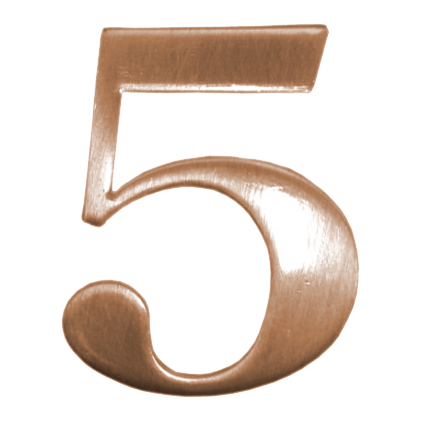 Цифра двер. "5" МЕТАЛЛ.на кл. осн. AC "Сазар"