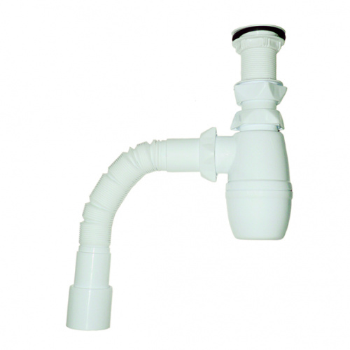 Сифон "Минор" 1"1/4*40 пласт. вып.с гофрир.трубой 40*40/50 L-800мм 30717349 Виркэн