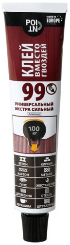 *Клей вместо гвоздей экстра сильный, в шоу боксе 80 мл POINT99