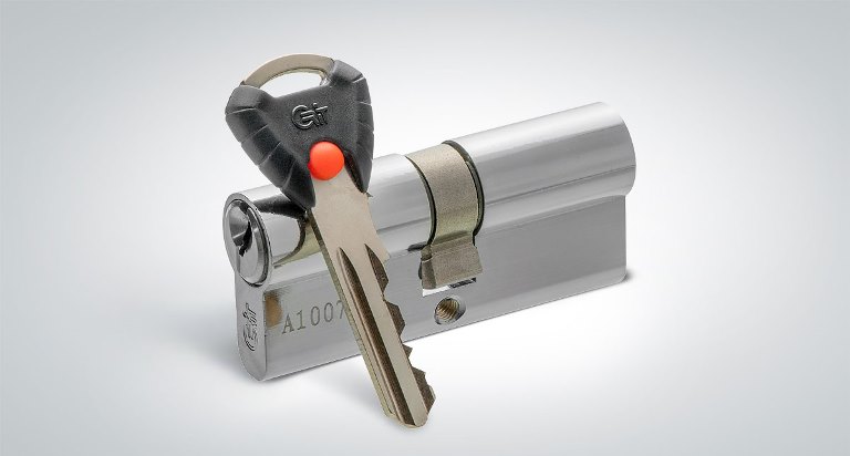 *Механизм цилиндровый Е-120(90) 5 кл.англ (латунь) "Крит"