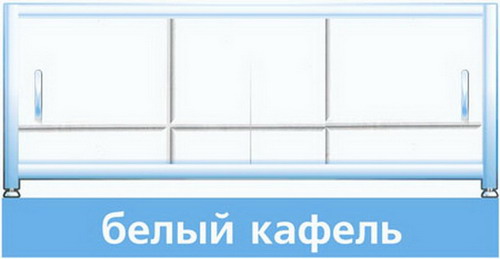 * Экран д/ванн "Универсал-Монолит" бел.кафель 1.7м (упак 1шт), упак(1)