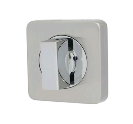 Ручка поворотная WC-BOLT BK6/SQ-21SN/CP-3 матовый никель/хром Armadillo