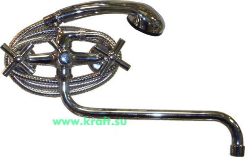 *Смеситель ванна 3/8" рез. 1084 VEGA