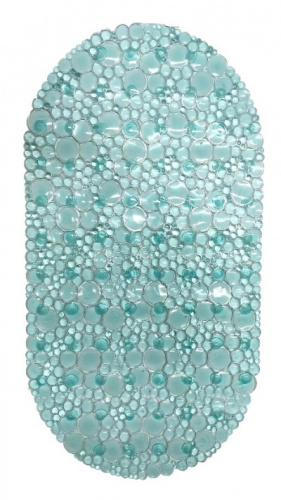 *Ковер резиновый "Линза" 65*34 см (бирюзовый)